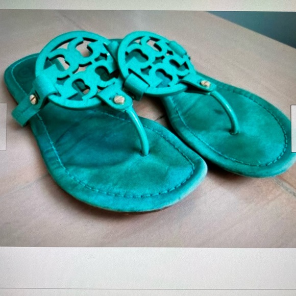 Tory Burch Shoes | Tory Burch Mint Green Miller Sandals Size 75 | Poshmark